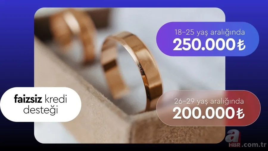 Genç çiftlere 250 bin TL kredi desteği başladı: Evlilik kredisi başvuruları nereden yapılacak, şartlar neler? 2