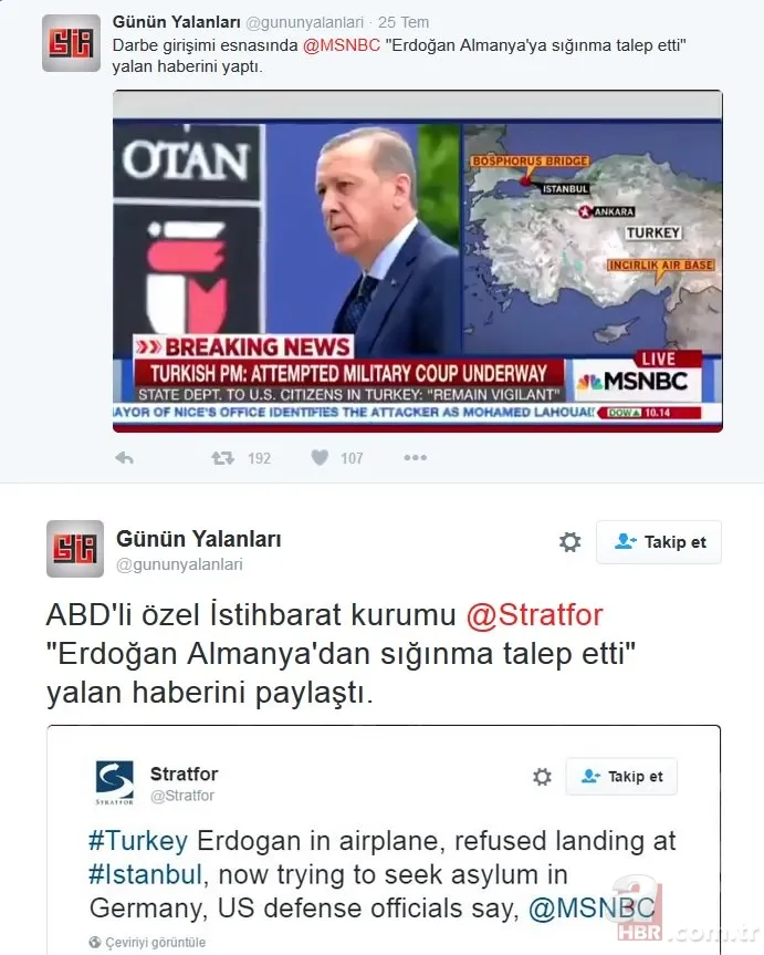 İşte darbe girişimi sonrası ortaya çıkan yalan haberler 7