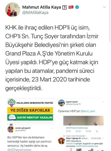 CHP’li Tunç Soyer terör destekçilerini belediye şirketinin başına geçirdi