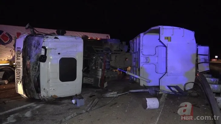 Kırıkkale’de korkunç kaza: Kamyon karşı şeride geçip TIR’a çarptı: 1 ölü 2 yaralı