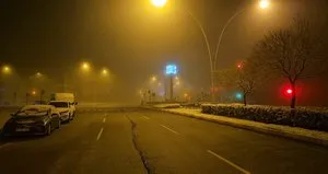 Çorum’da buzlanma ve sis etkili oldu
