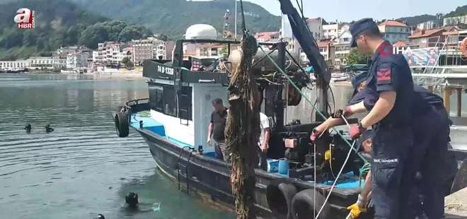 Dalgıçlar limandaki çöpleri temizledi