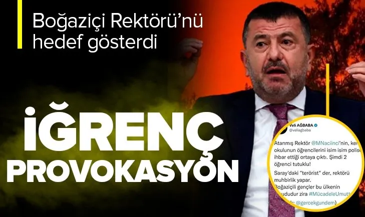 CHP’li Veli Ağbaba’dan skandal! Boğaziçi Üniversitesi Rektörü Naci İnci’yi hedef gösterdi
