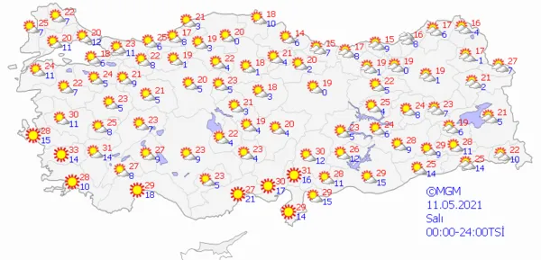 1620485217629.png Meteoroloji Genel Müdürlüğü'nden kuvvetli yağış ve zirai don uyarısı! İstanbul Ankara İzmir hava durumu - 7