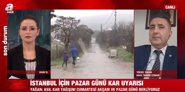 İstanbul’da kar yağışı başladı! İstanbul için kar yağışı açıklaması! Hava sıcaklığı -2 derece olacak!