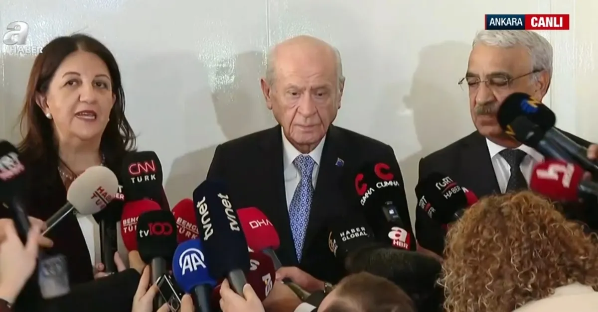 DEM heyeti ve Bahçeli görüşmesi sona erdi