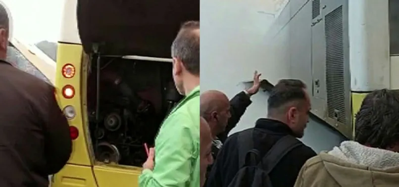 İstanbul'da yeni İETT skandalı! Motor bölümü yanan otobüsü vatandaş söndürdü
