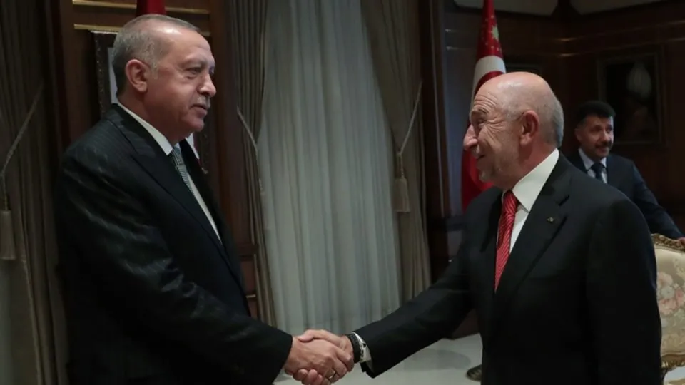 Başkan Erdoğan, TFF Başkanı Nihat Özdemir’i kabul etti