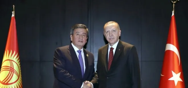 Son dakika: Başkan Erdoğan Kırgızistan Cumhurbaşkanı Ceenbekov ile görüştü