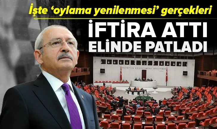 Tarih CHP Genel Başkanı Kemal Kılıçdaroğlu'nun iftiralarını yalanladı! İşte 'oylama yenilenmesi' gerçekleri