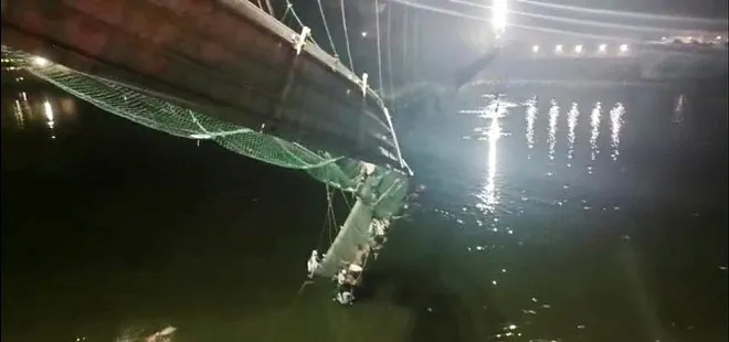 Son dakika: Hindistan Gujarat’da köprü çöktü: 90 ölü