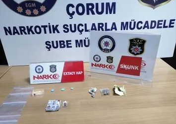 Çorum'da uyuşturucu operasyonu