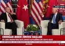 Başkan Erdoğan ile ABD Başkanı Joe Biden’ın görüşmesinden ilk görüntüler