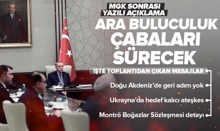 MGK sona erdi! Rusya - Ukrayna arasında kalıcı ateşkes vurgusu