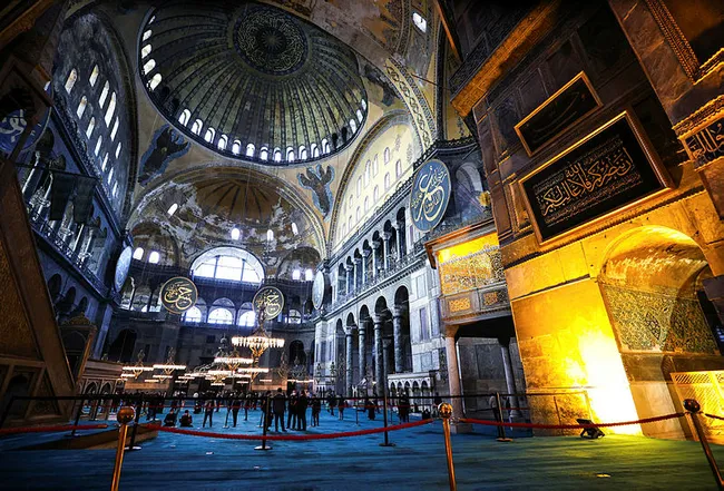 Başkan Erdoğan Ayasofya Camisi'ne hat tablosu bağışladı - 4
