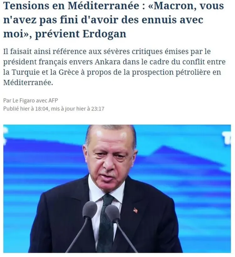 Başkan Erdoğan'ın Macron'a sert sözleri Fransız basınında ses getirdi - 2