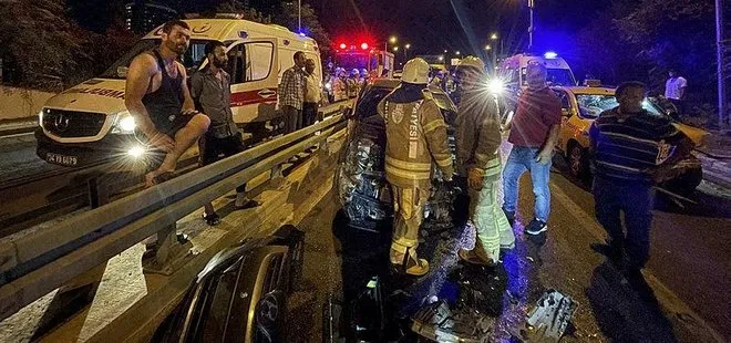 Beşiktaş’ta ters yöne giren otomobil dehşet saçtı