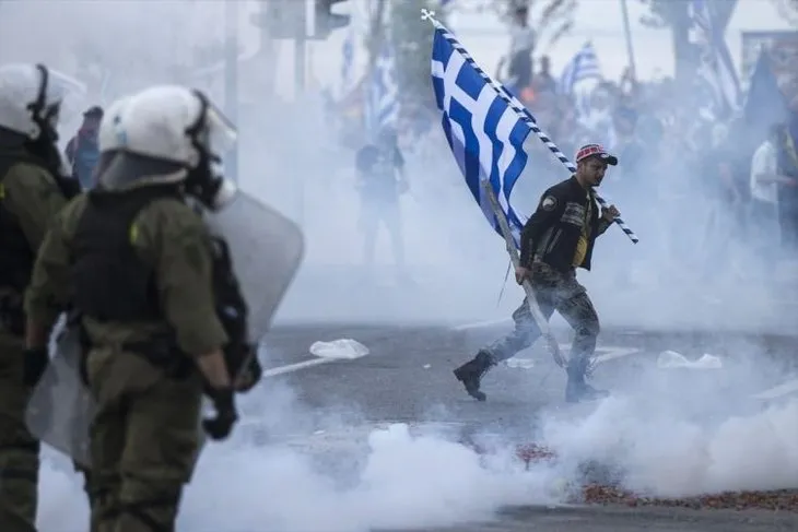 Yunanistan’da olaylı ’Makedonya’ gösterisi