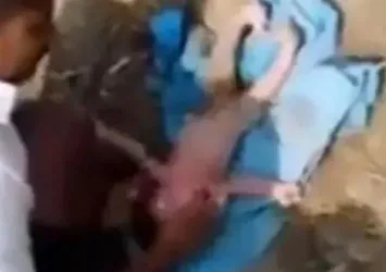 Dehşet! Toprağa gömülen bebek canlı kurtuldu