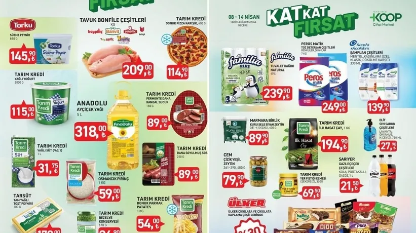 Tarım Kredi'de indirim kataloğu güncellendi: 9-23 Nisan arasında 46 üründe fiyatlar düştü