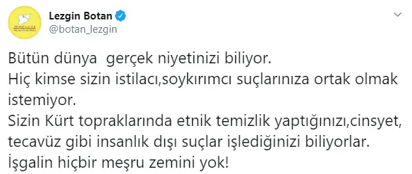 HDP'li Lezgin Botan'dan Türk halkına ve askerine ağır hakaretler - 1