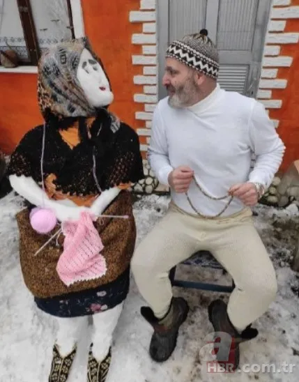 Bursa’da 7 yıl önce kardan yaptığı kadınla evlendi! Şimdi de bakın ne hediye etti 4