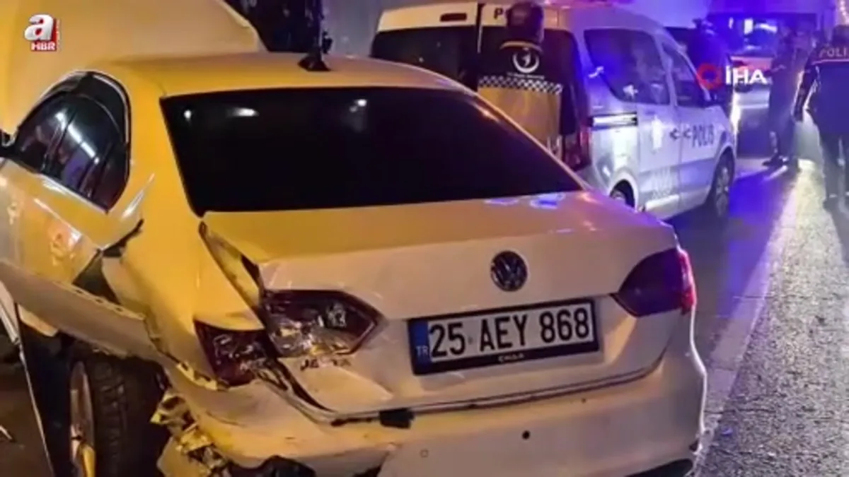 Erzurum’da zincirleme kaza: 6 yaralı