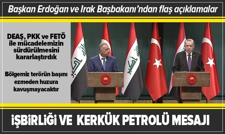 Başkan Erdoğan ve Kazımi'den flaş açıklamalar