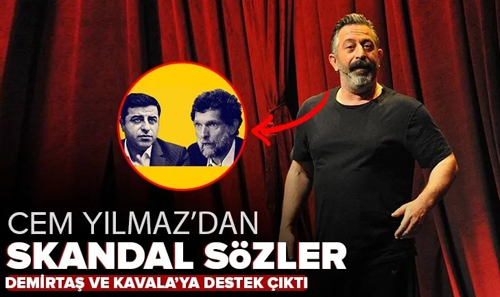 Son dakika: Cem Yılmaz, Selahattin Demirtaş ve Osman Kavala’ya destek çıktı!