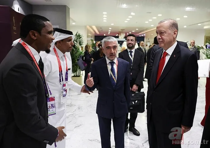 Başkan Recep Tayyip Erdoğan 2022 Dünya Kupası'nı dünya liderleri ile birlikte izledi