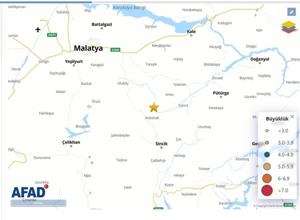 Malatya Battalgazi'de korkutan deprem! 2023 AFAD son depremler... - 1