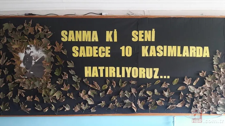 10 Kasım panosu nasıl yapılır? 10 Kasım Atatürk'ü Anma Günü pano çalışmaları! İşte örnek panolar ve yazıları... 13