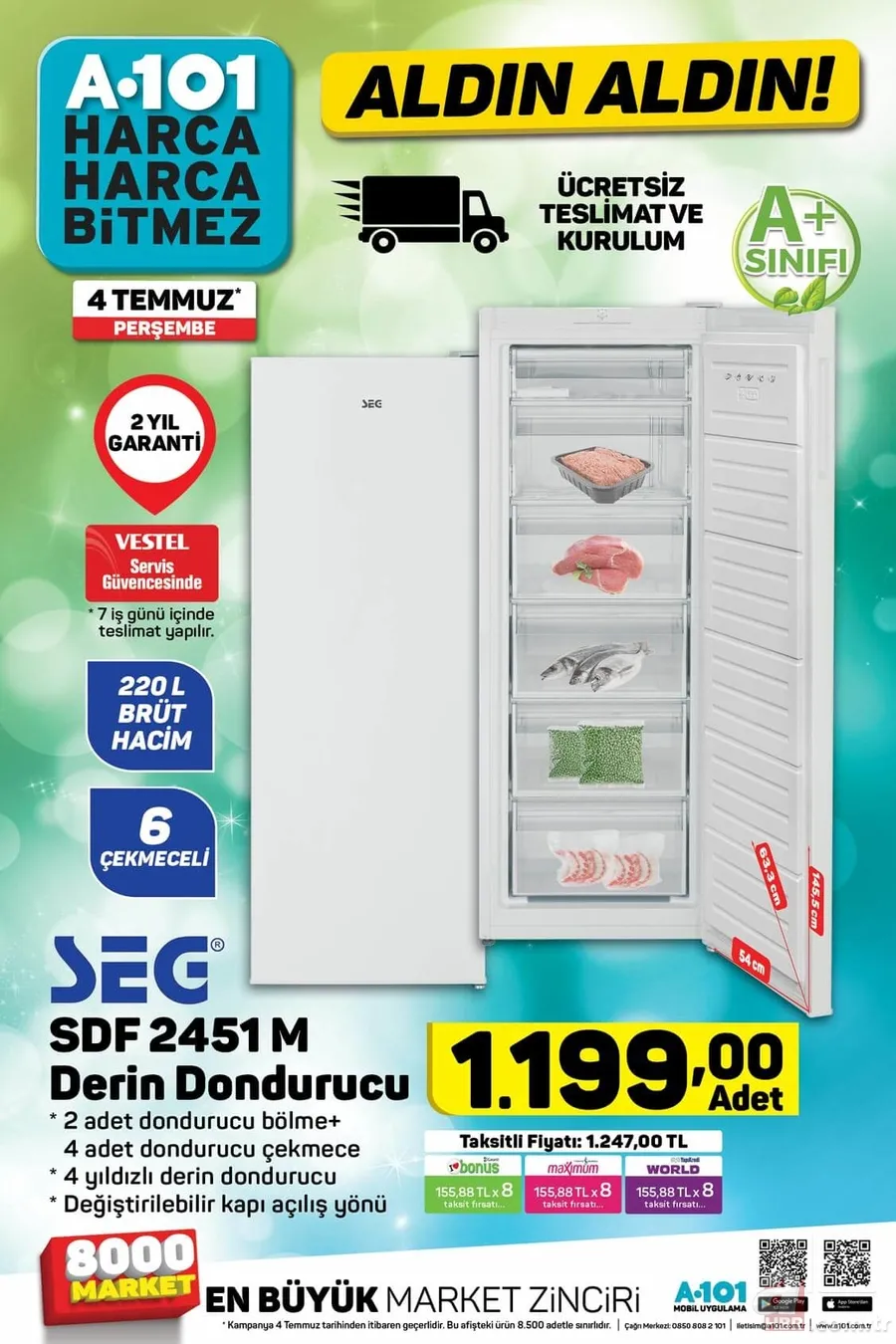 A101 aktüel ürünler kataloğu 4 Temmuz ile ayın ilk fırsatları! İşte A101 indirimli ürünler listesi 2019! 4