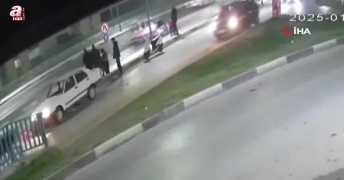 1 kişinin öldüğü kaza kamerada