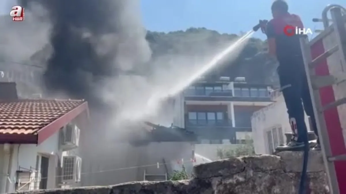 Fethiye’de çıkan yangın korkuttu