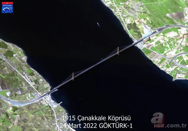 Göktürk uydusu 1915 Çanakkale Köprüsü’nü görüntüledi