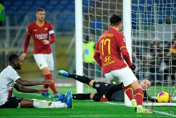 Roma'daki 5 gollü mücadelede Cengiz Ünder yıkıldı 22