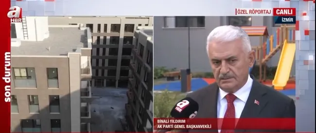 İzmir depreminin yaraları sarılıyor! Çevre Bakanı Kurum ve AK Parti Genel Başkanvekili Yıldırım A Haber’de