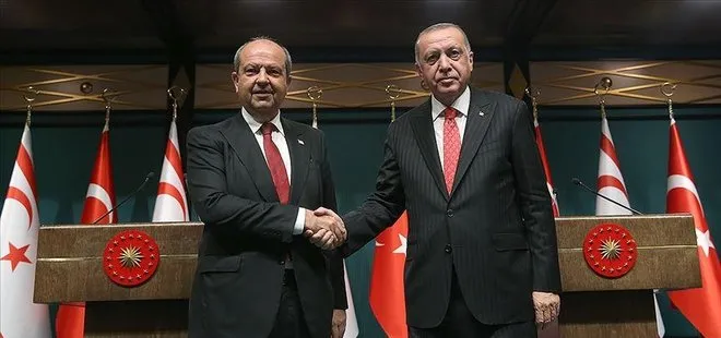 Son dakika: Başkan Erdoğan, KKTC Cumhurbaşkanı Ersin Tatar ile görüştü
