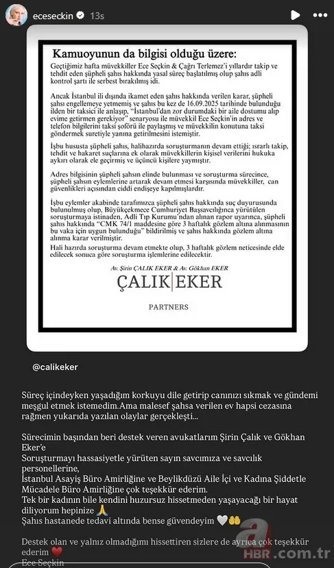 Tacizcisi uslanmadı! Ece Seçkin yeni gelişmeyi duyurdu 6