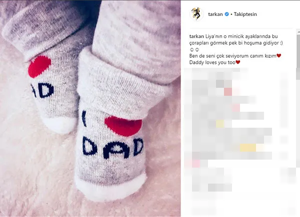 Tarkan: Ben de seni çok seviyorum canım kızım