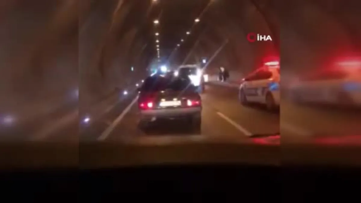 Tünelde kaza: 3 yaralı