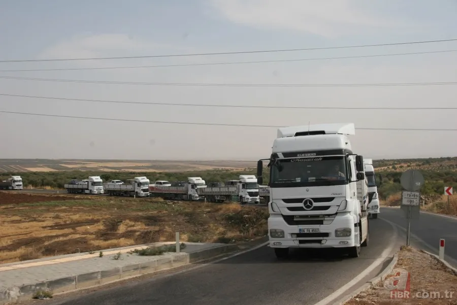 Sınır hattında büyük hareketlilik: TIR'lar yola çıktı 14