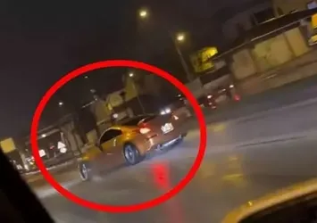 Drift atıp trafiği tehlikeye soktular