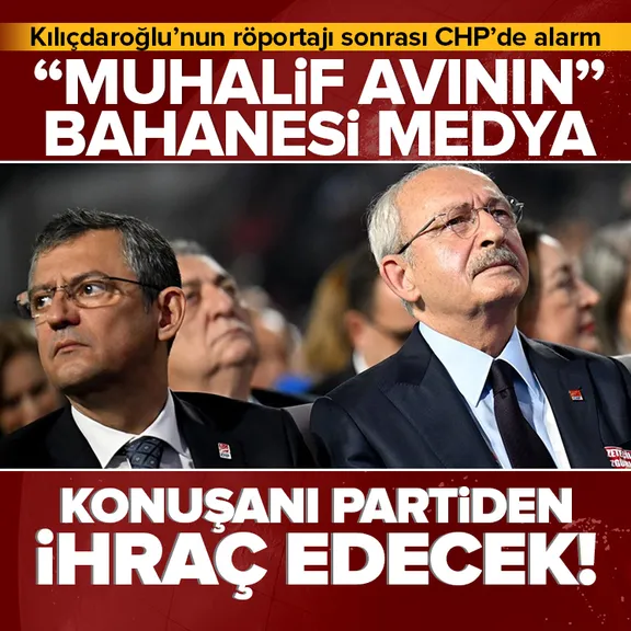 CHP’de muhalif avının bahanesi medya! Özel’den susturun talimatı! Partiden ihraç kapıda