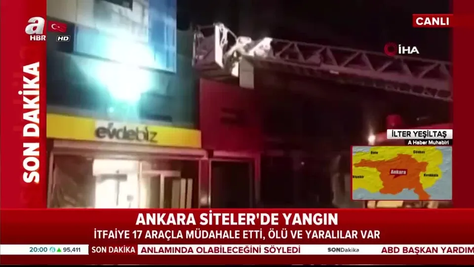 Ankara’da yangın: Ölü ve yaralılar var