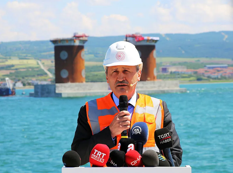 1915 Çanakkale Köprüsü Lapseki keson indirme töreni yapıldı