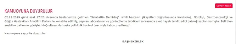 1575320294707.jpg Trakya Üniversitesi Hastanesi'nden Selahattin Demirtaş'ın sağlık durumu hakkında önemli açıklama - 1