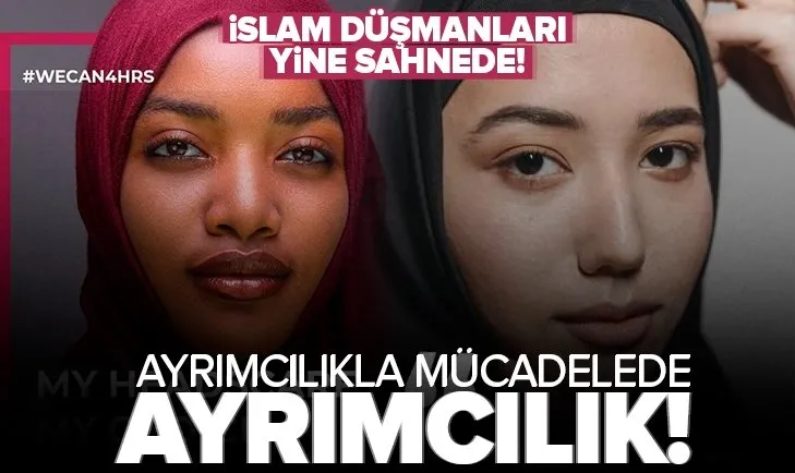 Fransa’da İslam düşmanları yine sahnede! Avrupa Konseyi’nin başörtülü afişlerini sildirdiler