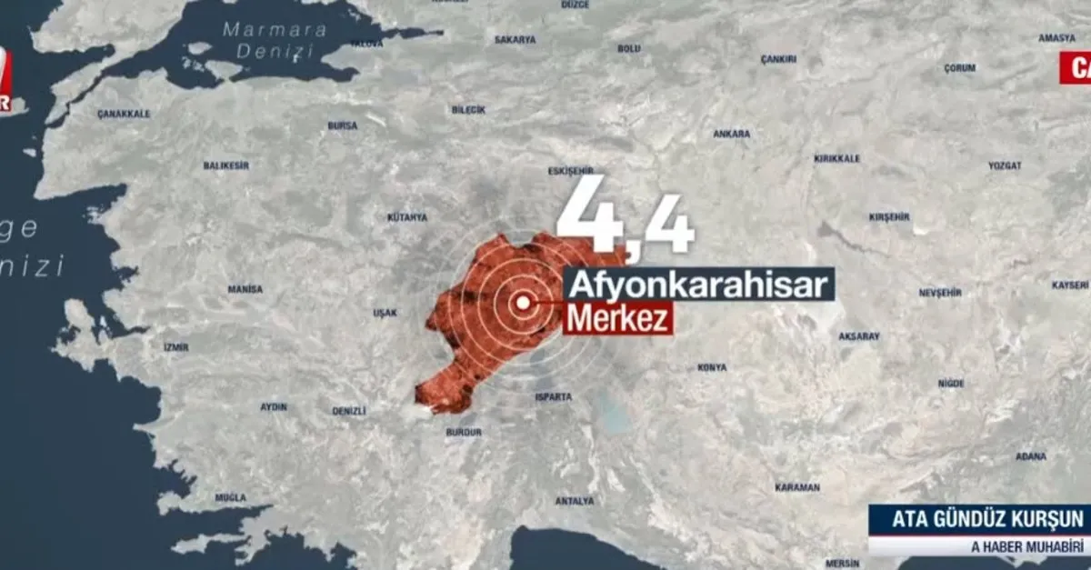 Afyonkarahisar'da 4,4'lük deprem | SON DEPREMLER